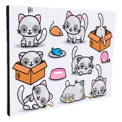 Portallaves de pared Gatos 133