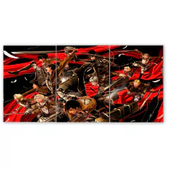 Tríptico simple Ataque a los titanes 14