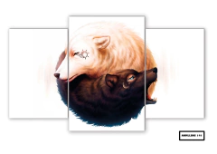 Tríptico escalonado Lobos 141 - comprar online