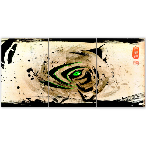 Tríptico simple Tigres 160