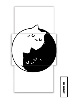 Tríptico escalonado Gatos 161 - comprar online