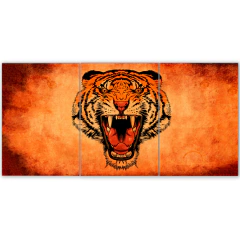 Tríptico simple Tigres 180