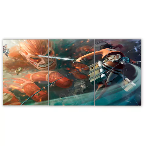 Tríptico simple Ataque a los titanes 19