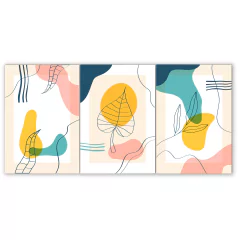 Tríptico simple Lineart 19