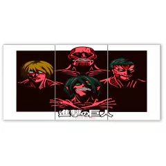 Tríptico simple Ataque a los titanes 2