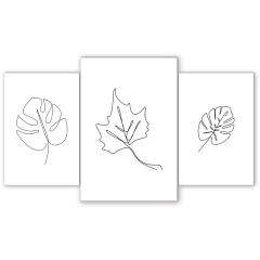 Tríptico escalonado Hojas 20