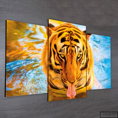 Tríptico escalonado Tigres 20 - comprar online