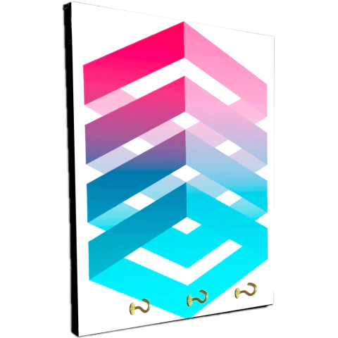 Portallaves de pared Figuras geométricas 207