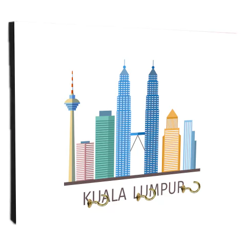 Portallaves de pared Ciudades Varias 210