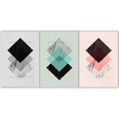 Tríptico simple Figura geométrica 22