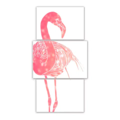 Tríptico escalonado Flamencos 24