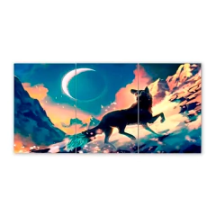 Tríptico simple Lobos 24