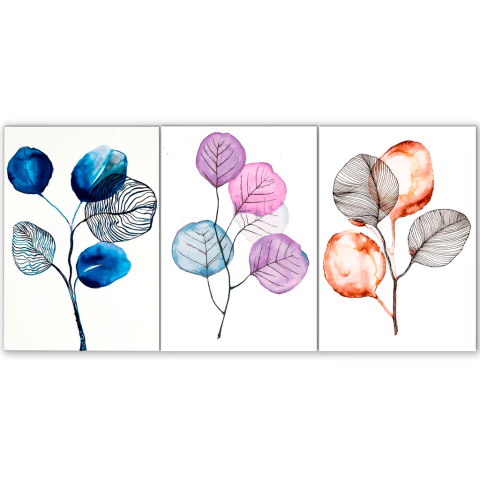 Tríptico simple Hojas 24