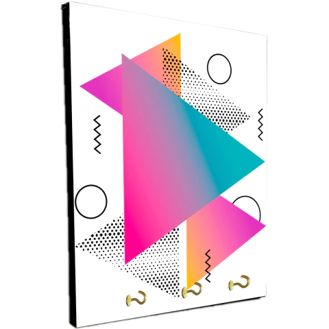 Portallaves de pared Figuras geométricas 252