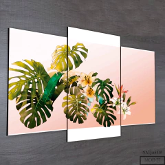 Tríptico escalonado Hojas 27 - comprar online