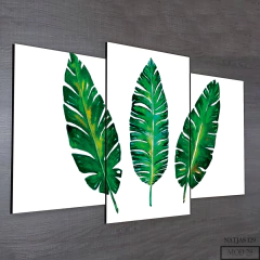 Tríptico escalonado Hojas 28 - comprar online