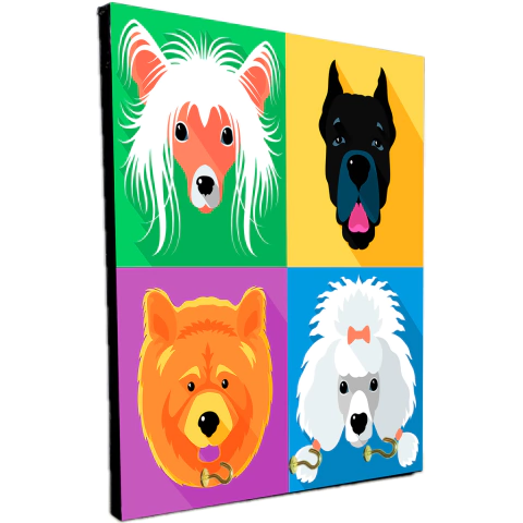 Portallaves de pared Perros 297