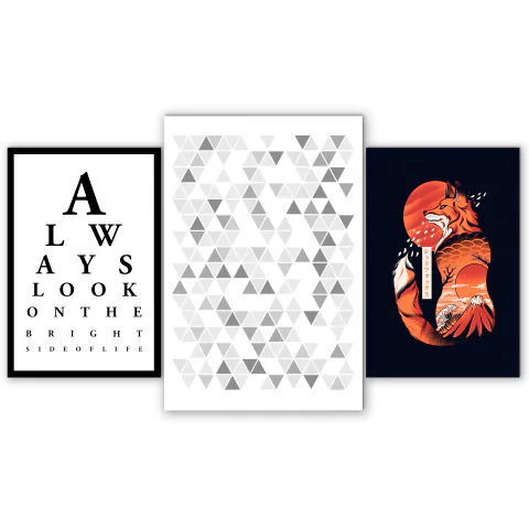 Tríptico escalonado Nórdico Varios 33