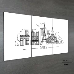 Tríptico simple Ciudades Varias 37 - comprar online