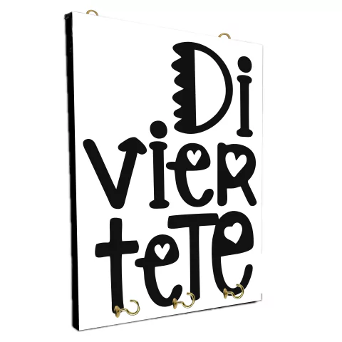 Portallaves de pared Frases y palabras Español 48