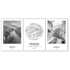 Tríptico simple Mapas y Ciudades Nórdicos Modelo 49