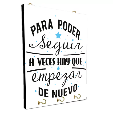 Portallaves de pared Frases y palabras Español 64