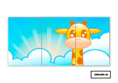 Tríptico simple Jirafas 66 - comprar online