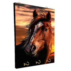 Portallaves de pared Caballos 69