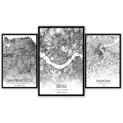 Tríptico escalonado Mapas Nórdicos 3 - 7