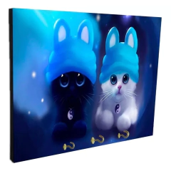 Portallaves de pared Gatos 98