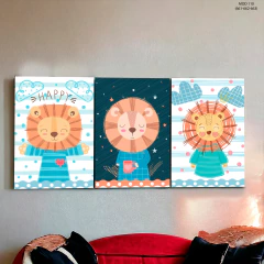 Tríptico simple Animalitos 110 - MetaXroma