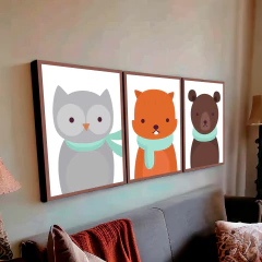 Tríptico simple Animalitos 125 en internet