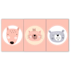 Tríptico simple Animalitos 29 - comprar online