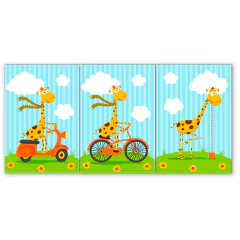 Tríptico simple Animalitos 39 - comprar online