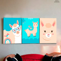 Tríptico simple Animalitos 46 - MetaXroma