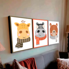 Tríptico simple Animalitos 48 en internet