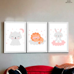 Tríptico simple Animalitos 90 - MetaXroma