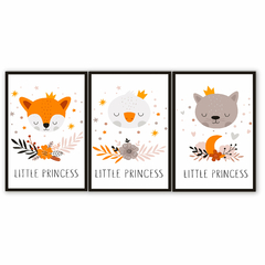 Tríptico simple Animalitos 96 - comprar online