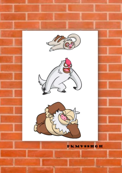 Slakoth, Vigoroth, Slaking 1 en internet