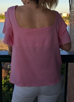 Blusa Gerbera (de lino) - tienda online