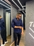 CAMISA SOCIAL ALL BLACK M/L COLARINHO MINI C/ LAPELA AZUL MARINHO - Trizone Outlet 