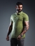 CAMISA POLO ALL BLACK MINIMALISTA TWO LINE VERDE OLIVIA