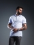 CAMISA POLO ALL BLACK MINIMALISTA TWO LINE BRANCO