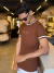 CAMISETA GOFF LINES RELEVO 3232 MARROM - Trizone Outlet 