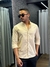 CAMISA SOCIAL ALL BLACK M/L COLARINHO MINI C/ LAPELA BEGE