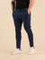 CALÇA ALFAIATARIA AJUSTÁVEL COM REGULAGEM AZUL MARINHO 712