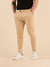 CALÇA MASCULINA ALFAIATARIA AJUSTÁVEL COM REGULAGEM BEGE CLARO 712