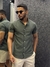 CAMISA SOCIAL ALL BLACK M/C GOLA PADRE VERDE MUSGO