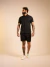 CAMISA SOCIAL ALL BLACK M/C GOLA PADRE LINHO 01 PRETO na internet