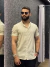 CAMISA SOCIAL ALL BLACK M/C GOLA PADRE LINHO BEGE